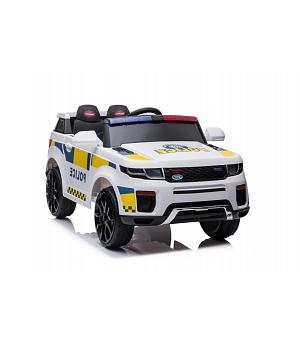 COCHE POLICIA 12V PARA NIÑOS DE 1 A 5 AÑOS, RC, BLANCO  INDA558-LE9346